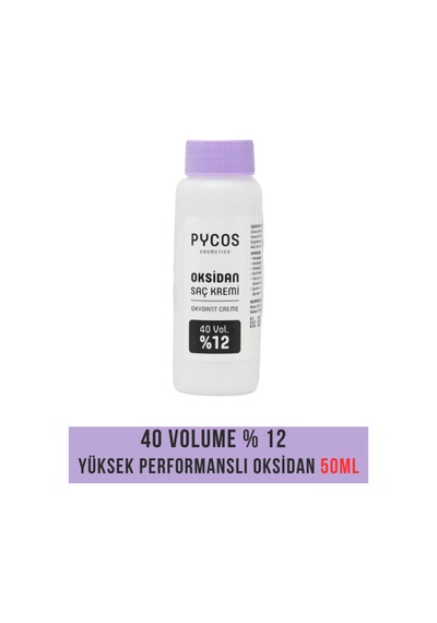 Pycos Cosmetıcs Oksidan Krem , 40 Volume % 12 Yüksek Performanslı 50 Ml