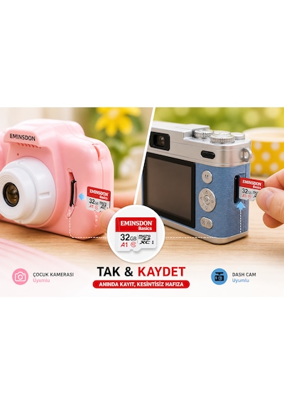 32gb 2xadet Hafıza Kartı Mini Kamera Ev Araç Güvelik Kamerası Uyumlu Telefon Micro Sd