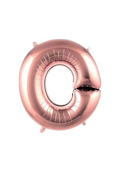 40" Folyo Harf 100cm "o" Rose Gold Çok Renkli