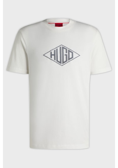 Hugo Erkek T Shirt 50534934 102 Beyaz Beyaz