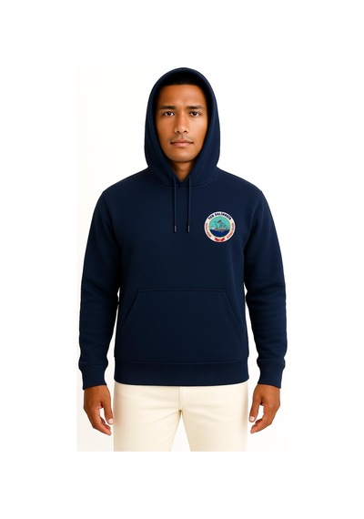 Bahriyeli Collection Kapüşonlu Tcg Salihreis F246 Cep Tasarımlı Unisex Sweatshirt Lacivert