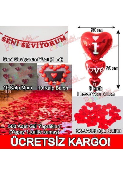 14 Şubat Sevgililer Günü Sevgiliye Sürpriz Süsleme Paketi