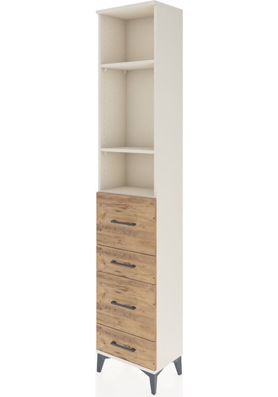 Arges Dolap 3 Raflı 4 Çekmeceli 44x30x221 Aytaşı-çam Aytası