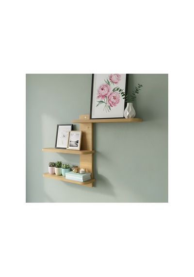 Raf101 Modern Duvar Rafı, Salon Antre Balkon Rafı, S.meşe Safir Meşe - 839674254 Safir Meşe