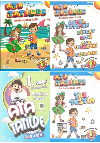 1.sınıftan 2.sınıfa Geçenler İçin Ata Tatilde Seti 4 Kitap