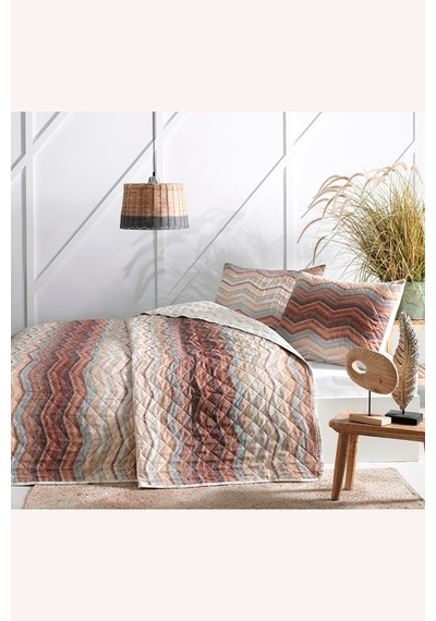 Curve Çift Kişilik Yatak Örtüsü 230x250 Cm Krem