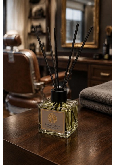 Premium Çubuklu Oda Kokusu 100 Ml Cam Şişe Reed Diffuser Sandal Ağacı