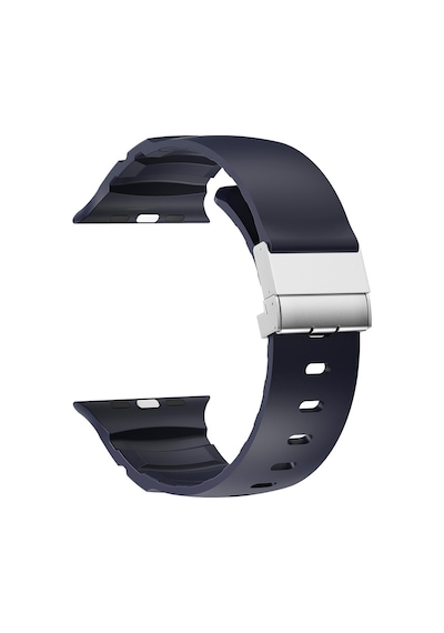 Apple Uyumlu Watch Ultra 49mm Zore Krd-145 Metal Tokalı Silikon Kordon