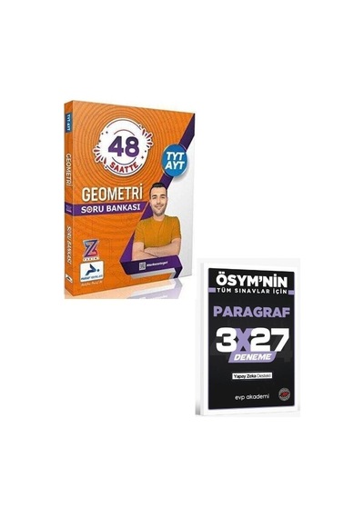 Paraf 2027 Z Takımı Tyt Ayt Geometri Soru Bankası+ Evp Akademi Paragraf