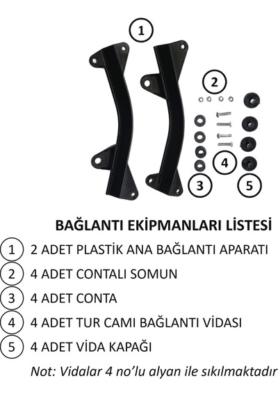 Abv Honda Pcx Füme Tur Camı 79x57 Cm 21-24 Füme