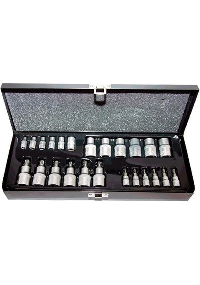 Nttools Ncset1412e 25 Parça 1/4 Ve 1/2 Torx Ve E Tipi Torx Bits & Lkma Seti