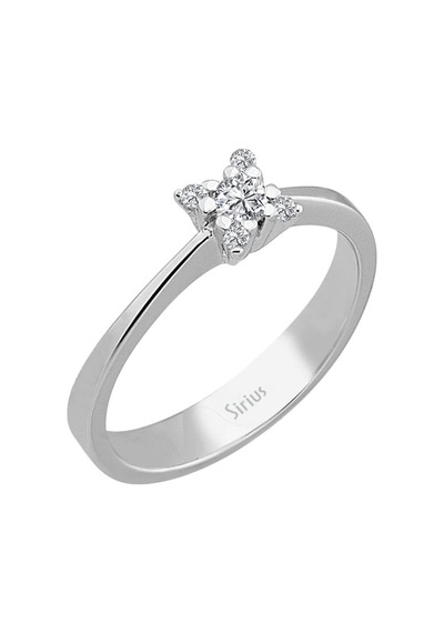 Sirius G Renk Toplam 0,15 Karat Pırlanta Tektaş Yüzük 0807R0049
