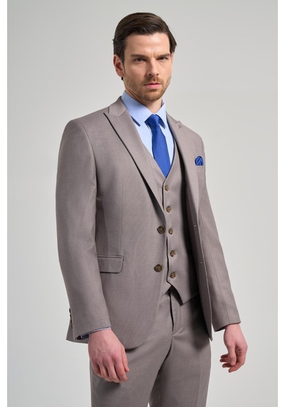 İmza Koyu Vizon Kendinden Desenli 2 Düğme Classic Esnek Slim Fit Takım Elbise 1001250157 Koyu Vizon İmza Koyu Vizon Kendinden Desenli 2 Düğme Classic Esnek Slim Fit Takım Elbise 1001250157 Koyu Vizon
