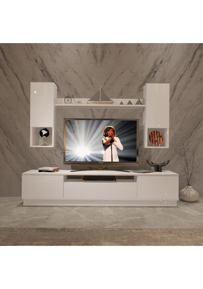 Decoraktiv Trio 5das Mdf Tv Ünitesi Tv Sehpası Beyaz