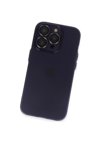 Apple İphone 14 Pro Max Kılıf Luko Lens Silikon - Siyah