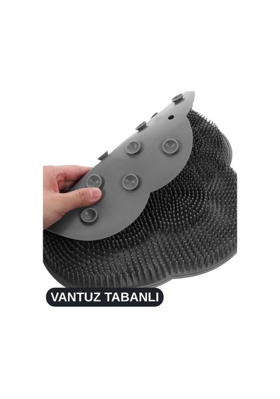 Teddy Sırt Ve Ayak Masaj Duş Matı, Banyo Küvet Vantuz Kaymaz Tabanlı Ovma Yıkama Temizleme Matı Renkli