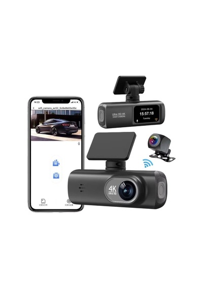 4k Wifili Araç Kamerası Geri Görüş Kameralı Gece Görüşlü Araç İçi Kamera 51852309