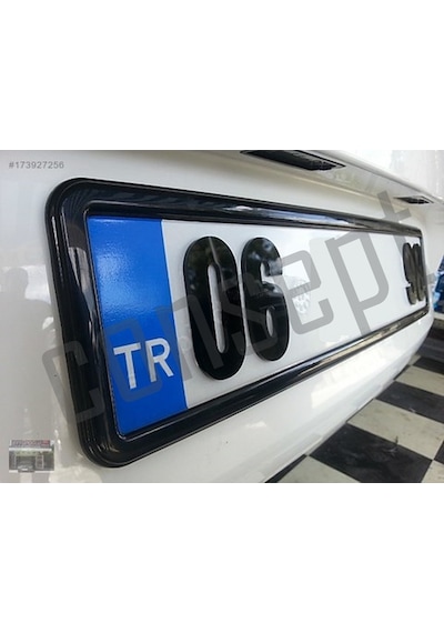 2 Adet Piyano Black Plakalık Consept Siyah Plakalık Takımı 228108948