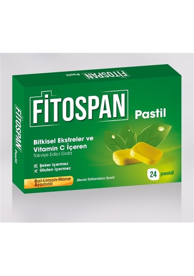 Fitospan Bal Limon Nane Aromalı 24 Pastil