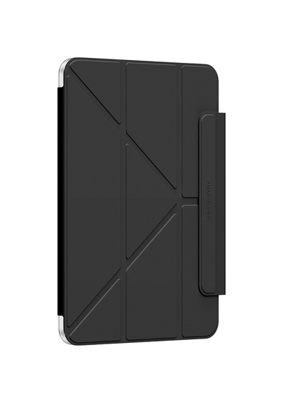 Apple Uyumlu iPad  Pro 11 2024 Amazingthing Minimal Mag Katlanabilir Standlı Kalem Bölmeli Kılıf Siyah Kapaklı Kılıf