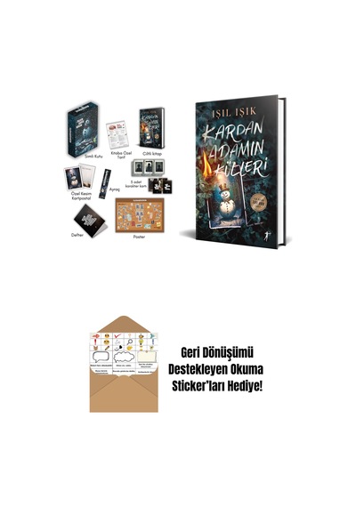 Kardan Adamın Külleri Kutulu Set Ciltli + Kardan Adamın Külleri Ciltli + Okuma Sticker'ları