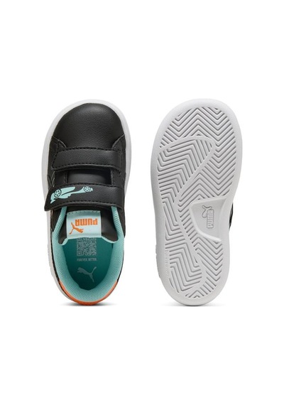 Puma Smash 3.0 Poised 2 Race Bebek Siyah Sneaker