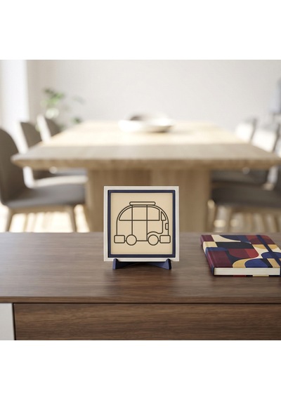 Minimalist Seyahat Simgeli Dekoratif Obje, Yaşam Alanınıza Enerji Katan Tasarım 10x10 Cm