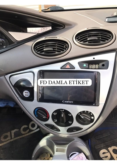 Ford Focus 1 Full Set Torpido, Konsol, Trim, Göğüs Kaplama Set Gümüş Gri Renk Özel Dizayn