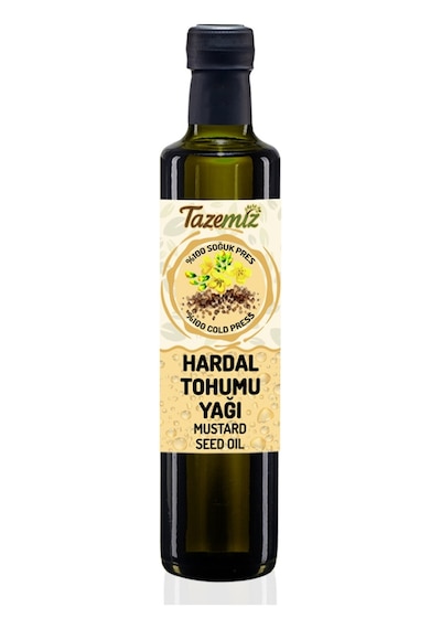 Tazemiz Soğuk Sıkım Hardal Tohumu Yağı 500 ML