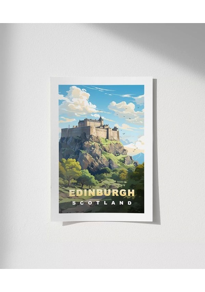 Çerçevesiz Poster Edinburgh Manzarası