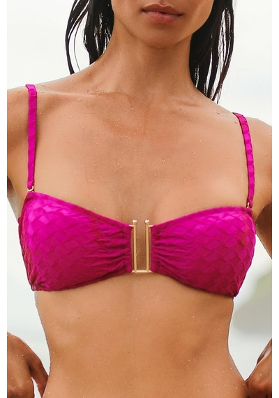 Amarelle Olympos Mor Straplez Yandan Bağlamalı Bikini Takım Mor