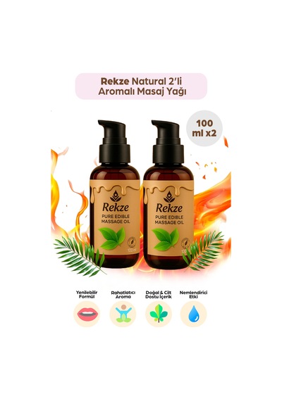 Natural Masaj Yağı 100 Ml 2 Li Set Doğal, Aromaterapi Etkili Ve Cilt Besleyici Bakım Yağı - 744666009