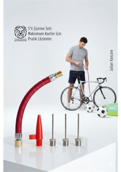 5 Li Şişirme Seti: Futbol, Bisiklet Ve Deniz Ekipmanları İçin Master Adaptör Kiti