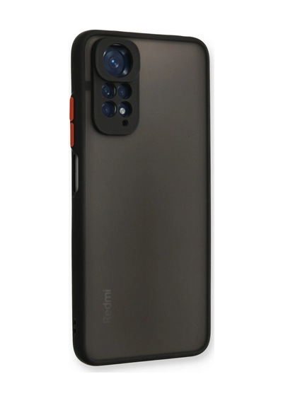 Newface - 836 - Xiaomi Redmi Note 11 Kılıf Montreal Silikon Kapak - Ece-umay - - Siyah Sıyah