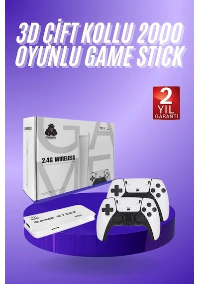 3d 4k Hd 2.4g Game Stick 4k Ultra Hd Oyun Konsolu Çift Kollu