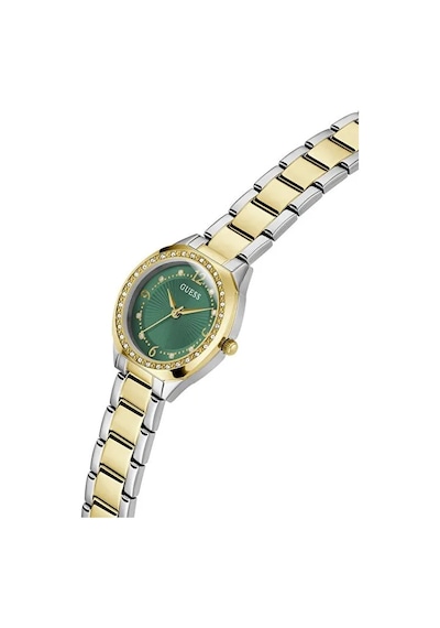 Guess Gugw0767l4 Quartz Çelik Altın/gri Yeşil Kadran 30 Mm Kadın Kol Saati