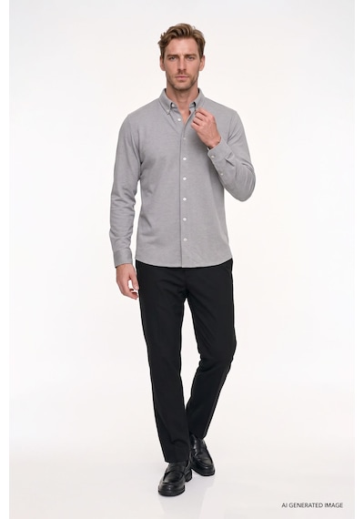 Ac&Co / Altınyıldız Classics Regular Fit Geniş Kesim Yan Cep Klasik Erkek Pantolon - Siyah