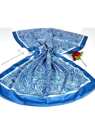 İPEKAL Soft Pamuk Şal-75 X 190 -06574 Mavi