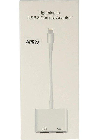 Mey İthalat Apr22 Apple Uyumlu iPhone Otg 2in1 - Beyaz