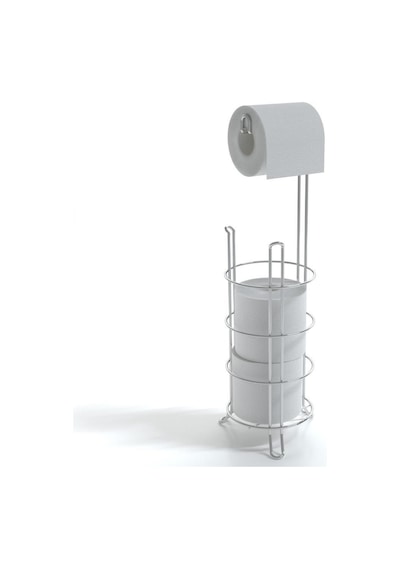 Teknotel MG093 Ayaklı Yedekli Wc Tuvalet Kağıtlık Krom