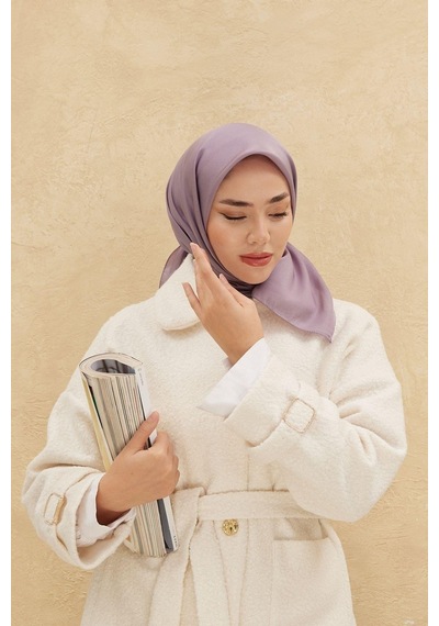 Silk Home Düz Shiny Eşarp - Erguvan - Erguvan