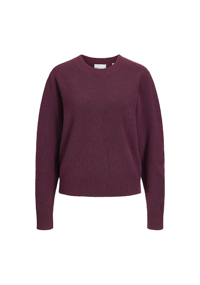 Jack & Jones Kadin Bisiklet Yaka Triko Kazak - Elba - 12301111 Winetasting