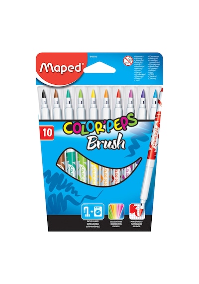 Maped Clour'Peps Fırça Uçlu Keçe Kalem 10 Lu 84801