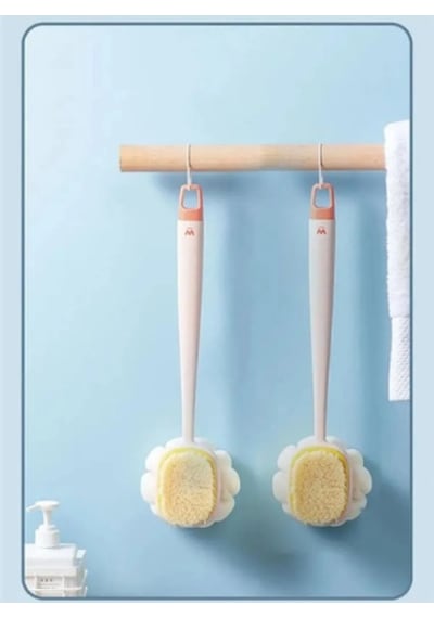 Mucit Home 2'si 1 Arada Kıl Ve Lif Kabağı İie Duş Vücut Fırçası Uzun Saplı Sırt Fırçası-1 Adet Mucit Home 2'si 1 Arada Kıl Ve Lif Kabağı İie Duş Vücut Fırçası Uzun Saplı Sırt Fırçası-1 Adet