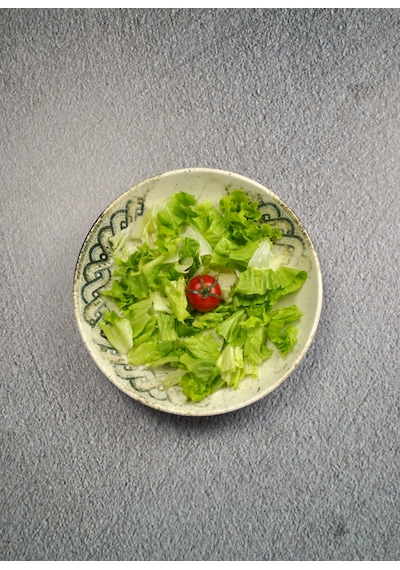 1 Adet Porselen Salata Çukur Sunum Servis Tabağı 25 Cm- Mezopotam