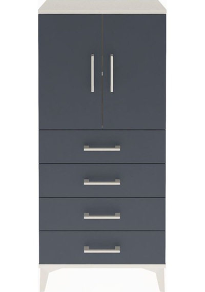 Arges Dolap 2 Raflı 4 Çekmeceli 2 Kapaklı 60x30x134 Aytaşı-an... Aytaşı