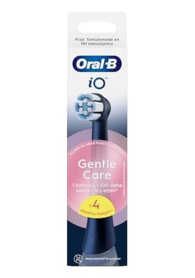 İo Gentle Care Siyah Diş Fırçası Yedek Başlığı 4 Adet