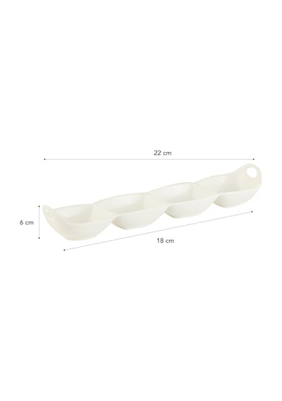 Madame Coco Petit Concept 4 Bölmeli Sunum Tabağı St-0218x22x6cm-std