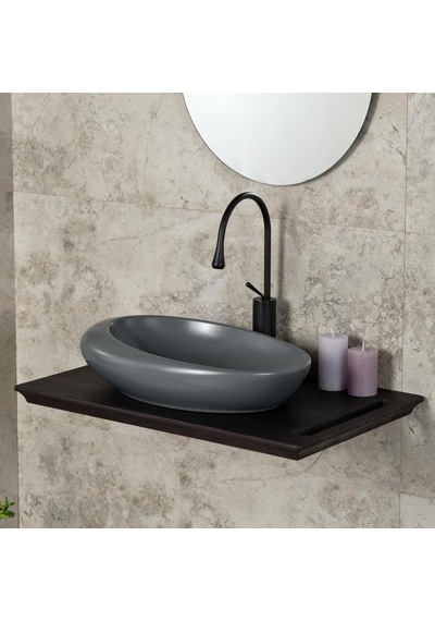 Eva Banyo Lena E-7027 Tezgah Üstü Porselen Lavabo