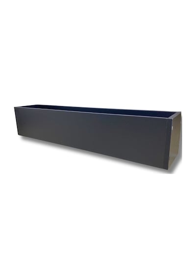 Cihan Çiçekçilik Antrasit Ahşap Mdf Saksı 100x20x15 Cm Iç Mekan Saksısı Çok Renkli
